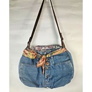UPCYCLED Paradise Jeans shoulder Bag Italy‎ Vintage